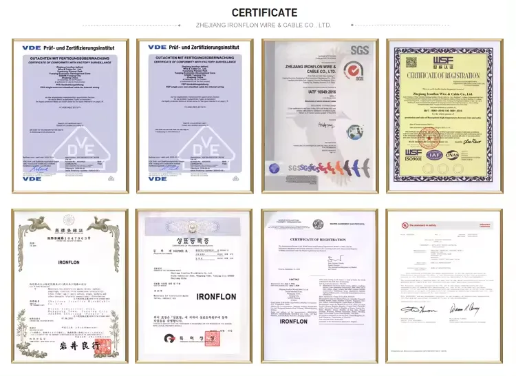 Silicon Insulated Copper Wire Certificate Silicon Insulated Copper Wire Certificate